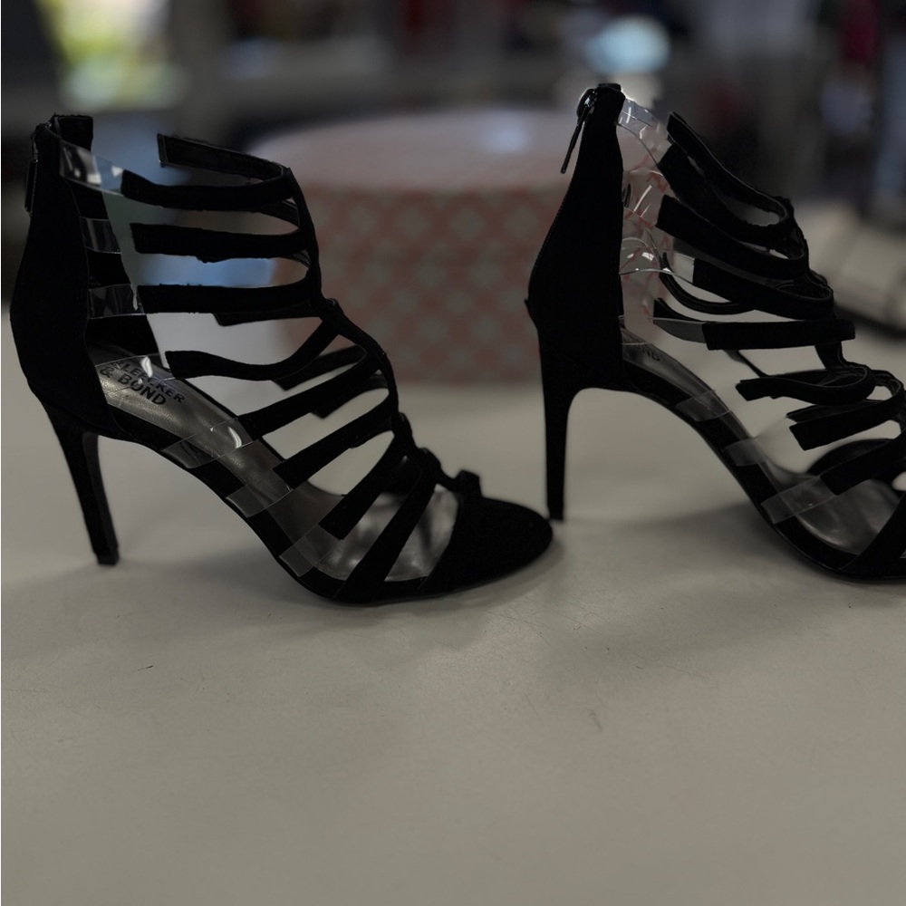 Elegant Black Strappy Heels